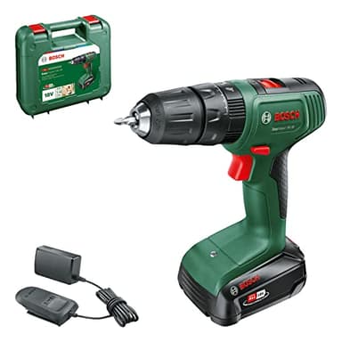 Bosch Akku Schlagbohrschrauber EasyImpact 18V-38 (1x Akku 2,5 Ah, 18 Volt System, im Koffer), Battery Powered, Cordless, Green