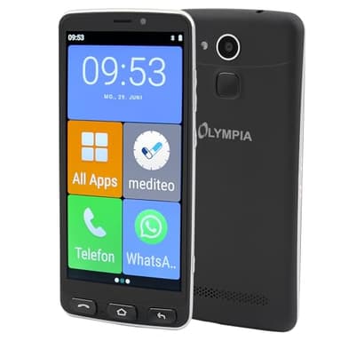 Olympia NEO+ schwarz Seniorenhandy | Senioren Smartphone mit großem Display