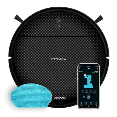 Cecotec Saugroboter mit Wischfunktion Conga M10 Advance Aqua Pro, 3000 Pa