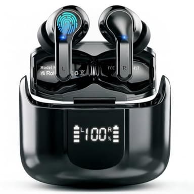 2026 Kopfhörer Kabellos Bluetooth 5.4 Kopfhörer, 6D-Stereo Ohrhörer in Ear